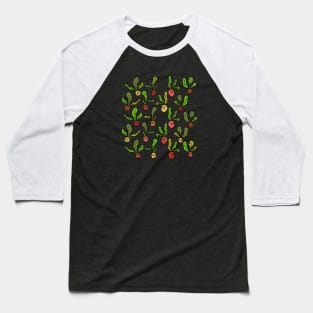 Cute and Colorful Radish Pattern Baseball T-Shirt